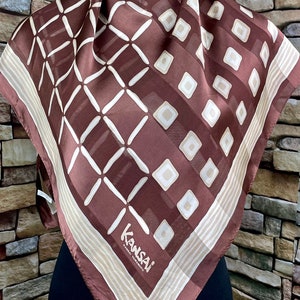 Freeshipping Kansai yamamoto silk scarf vintage scarves (P912)