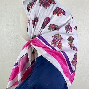 Free shipping Vintage thai silk scarf vintage scarves  Ab123
