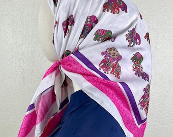 Free shipping Vintage thai silk scarf vintage scarves  Ab123