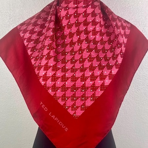 Free Shipping Ted Lapidus silk scarf vintage scarves Sz776