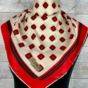 Free shipping Jg dubois silk scarf small a70 size 20x20 inches