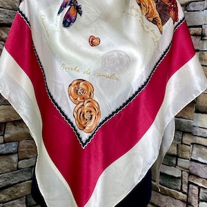 Freeshipping Rare silk scarf design for gift silk scarf vintage (w63)