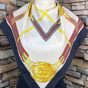 Freeshipping Longchamp silk scarf vintage scarves (GH3)
