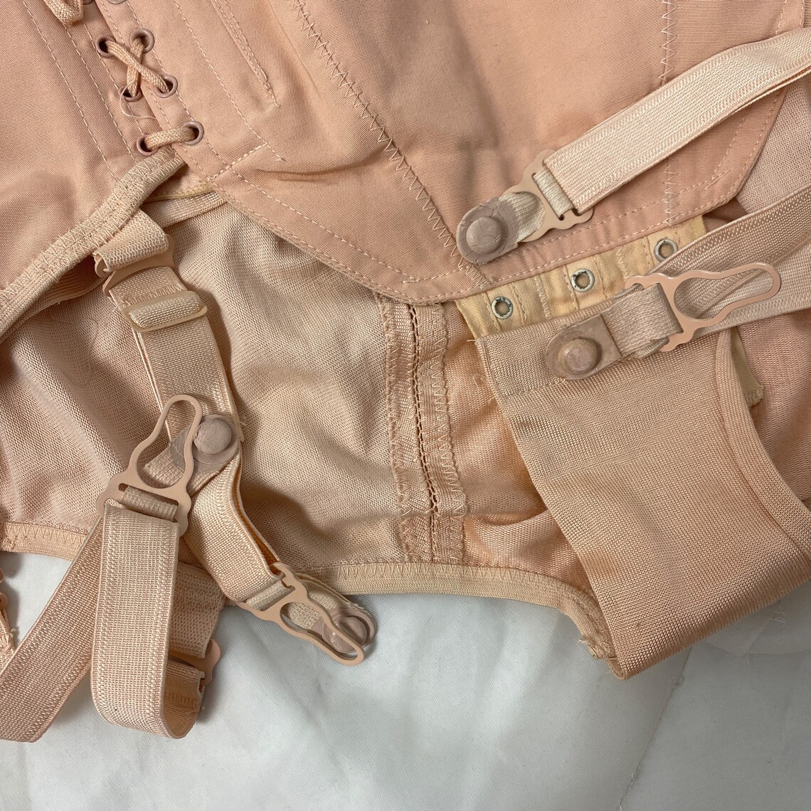 Vintage 1940's Maternity Panty Girdle Dusty Rose Pink Etsy