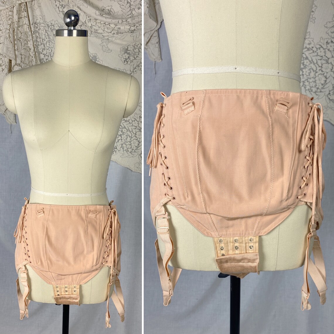 Vintage 1940's Maternity Panty Girdle Dusty Rose Pink Etsy