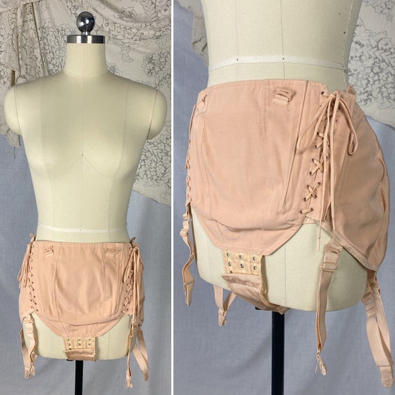 Vintage 1940's Maternity Panty Girdle | Dusty Rose