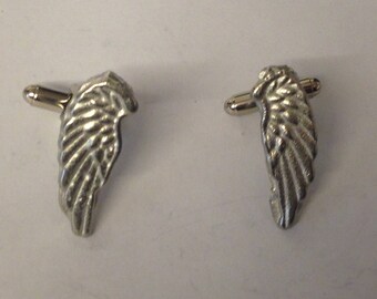 Angel Wing GT84 Pair of Cufflinks Made From Fine English Modern Pewter