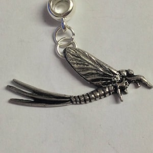 Mayfly with 5mm Hole to fit Pendant Charm Bracelet European also fits Pandora Bracelets , necklaces refC20