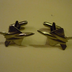 Northrop YF-23 Aircraft c74 Pair Of Cufflinks Made From Fine English Modern Pewter