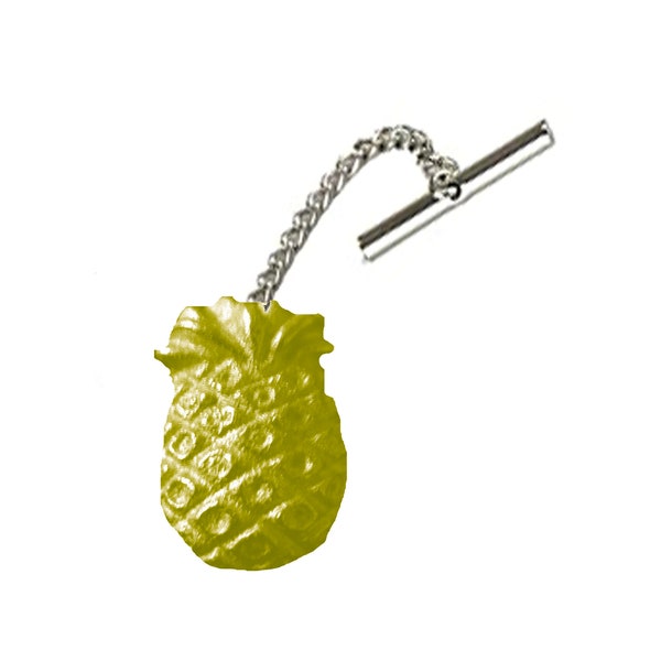 Pineapple Fruit FT135 1.5X3.5cm Fine English Pewter cufflinks tie slide sets tie pin  kilt chrome gold or pewter finish available