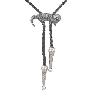 A13 Otter Fin engelsk tenn på halsband Western Cowboy Slips Bola Bolo Slips unisex linedance cowboy Vilda västern