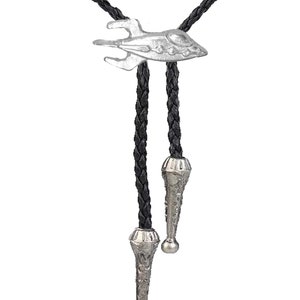 Space Craft Rocket FT26 1.8x3.6cm Necklace Western Cowboy Necktie Bola Bolo Tie  unisex line dancing cowboy Wild West