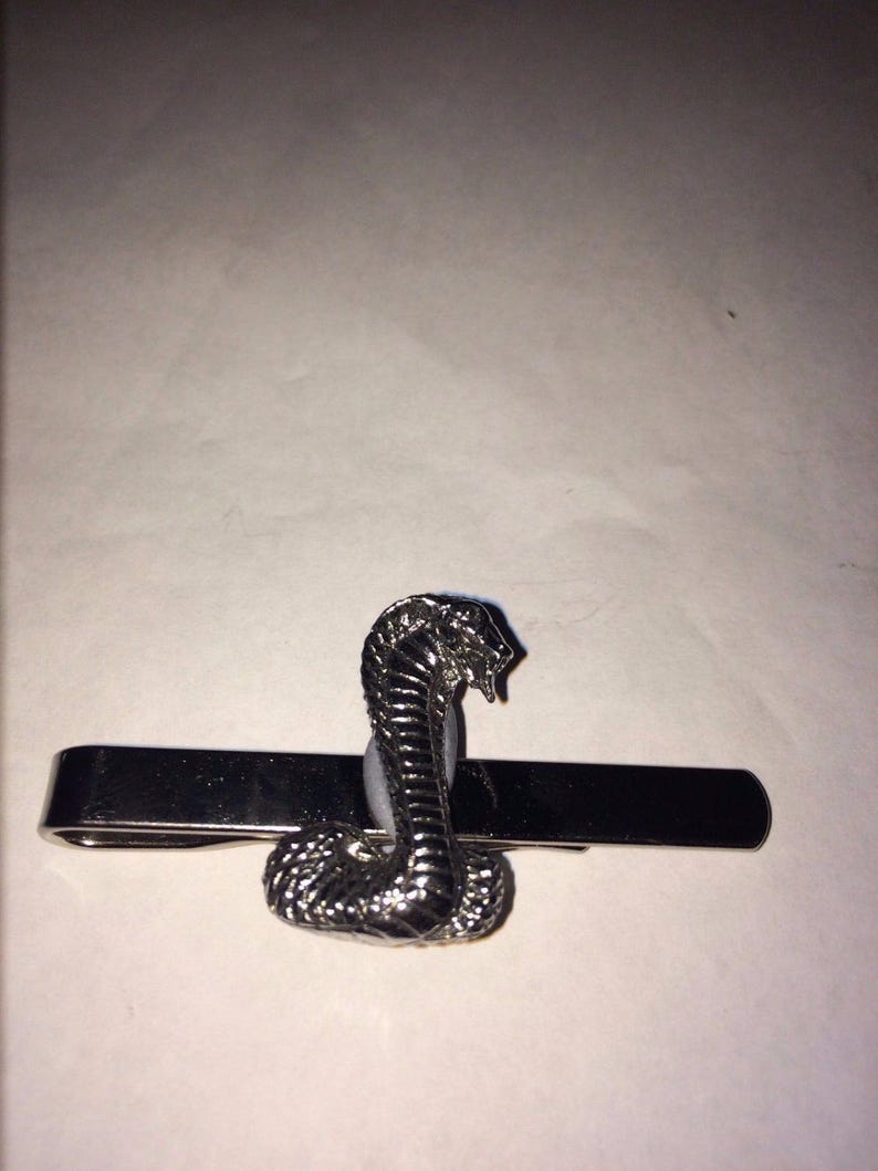slide Made From English Modern Pewter cuff link cufflink Snake W10 Fine English Modern Pewter on a Tie Clip