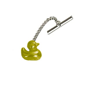 Rubber Ducky Duck TG81 Fine English Pewter cufflinks tie slide sets tie pin  kilt chrome COPPER or pewter finish available