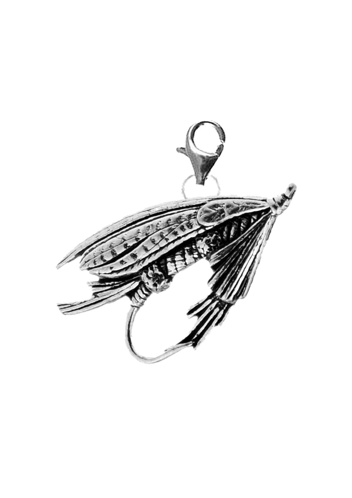 Fly Fishing Necklace and Pewter Pendant Ladies Chain in Soft Pouch Reel Fly  Carp Gift Nl -  Canada