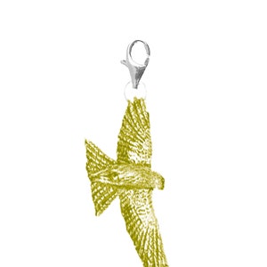 pp-b11 Red Kite Bird Fine English Pewter On a Sterling Silver 925 Trigger Clasp 925 hoop charm  chrome gold or pewter finish available