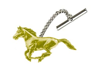 A19 Running Horse English Pewter cufflinks tie slide sets tie pin bolo neck tie kilt blanket pin chrome gold or pewter finish available