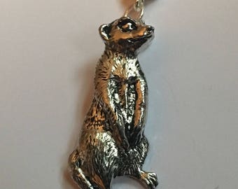 Breloque suricate avec trou de 5 mm pour s&#39;adapter au bracelet à breloques européen convient également aux bracelets et colliers Pandora refa61