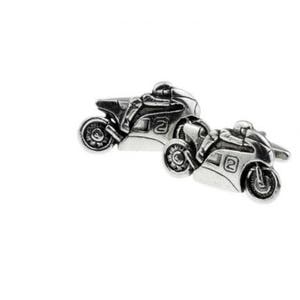Motorbike Motorcycle code p2   Pair of Cufflinks Made From Fine English Modern Pewter
