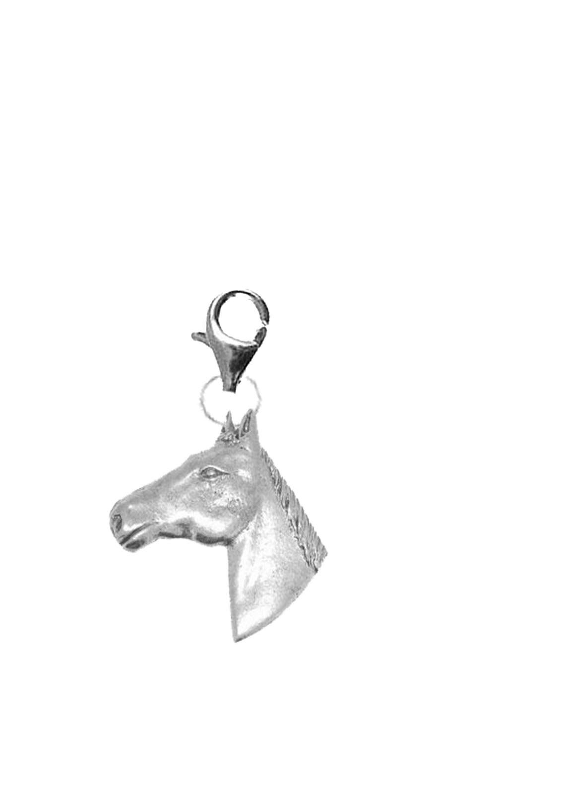 Pp-e09 Horse Head Fine English Pewter on a Sterling Silver 925