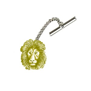 Gemelos de peltre inglés fino R56 Lion de 2,2 cm x 2,6 cm, juego de pasadores de corbata, alfiler de corbata, kilt cromado, acabado en cobre o peltre disponible