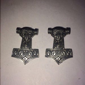 STORA Torshammare W47 par manschettknappar tillverkade av engelsk modern tenn manschettknapp