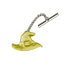 Witches Wizard Hat 3x2.2cm ft106 Fine English Pewter cufflinks tie slide sets tie pin  kilt chrome gold or pewter finish available