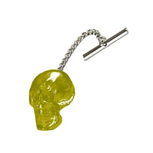 Gemelos de peltre inglés fino con diseño de calavera TG117, juego de pasadores de corbata, alfiler de corbata, acabado cromado en cobre o peltre disponible