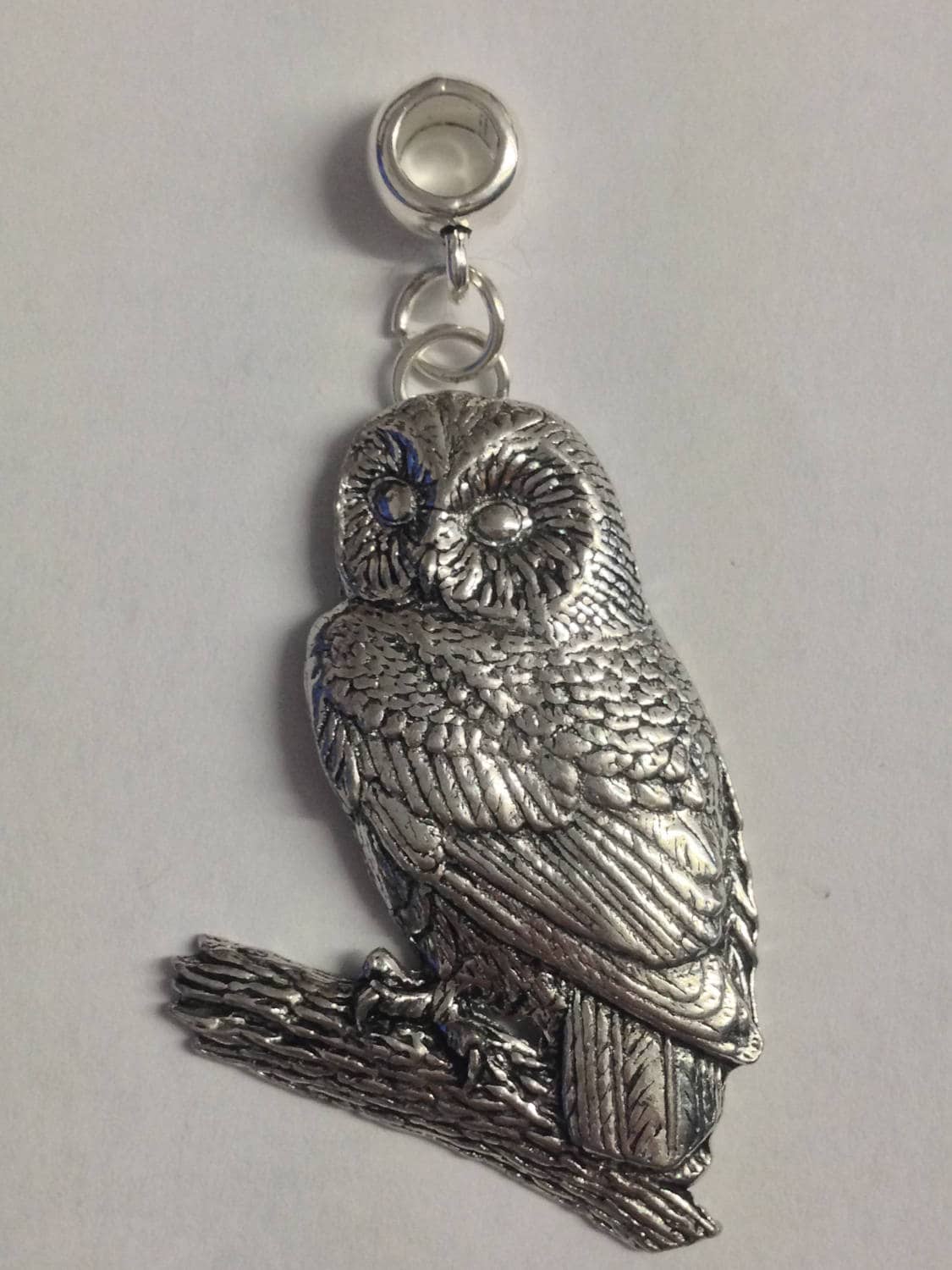 Tawny Owl with 5mm Hole to fit Pendant Charm Bracelet European also fits Pandora, necklaces refB3 ch