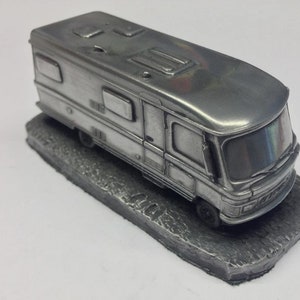 Hymer A classe motor home ref100 carro clássico Pewter Effect 1:92 escala modelo de carro feito à mão no Reino Unido