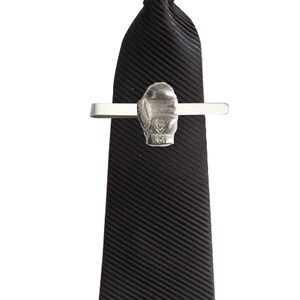 Boxing Glove FT24 1.7x2.6cm Fine English Modern Pewter on a Tie Clip (slide) Made From English Modern Pewter