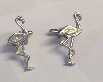 Paire de boutons de manchette Flamingo TG288 en étain anglais moderne