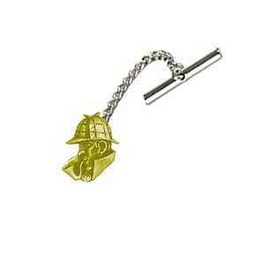 Gemelos de peltre inglés fino R67 Sherlock Holmes de 1,2 cm x 1,9 cm, juego de pasadores de corbata, alfiler de corbata, kilt cromado, acabado en cobre o peltre disponible