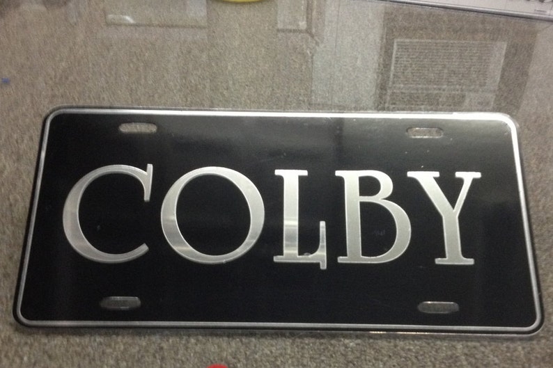 Custom Personalized Aluminum License Plate Frame - Chrome Mirror Finish Front Plate