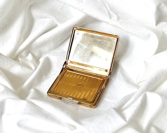 Stratton Powder Compact, Mirror, Gold Colour, Vintage