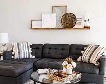 Picture Ledge, Picture shelf, Wall display, Wall art, Home decor, Decor, Gallery wall, Fireplace decor,