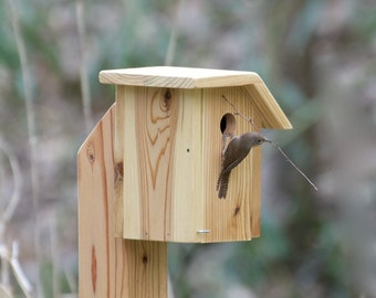 House Wren - Cedar bird house