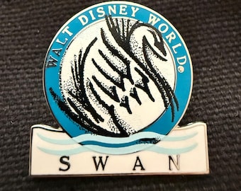 Rare WDW Disney Swan Resort Hotel Pin, Walt Disney World Pre 2000 Collectable Pin