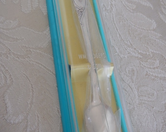 Cuchara para bebé Gerber vintage de los años 50, Winthrop, plateada, de 5 1/2", para niños pequeños, en excelente estado, nueva en caja.