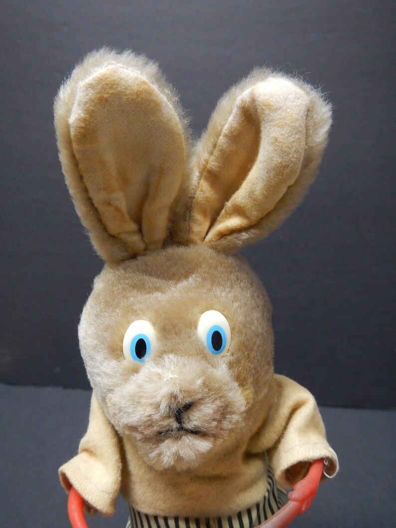 Vintage 1950's Wind Up Toy Bunny Rabbit Drummer Made In Etsy