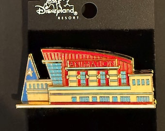 Zeldzame Disney 2002 vintage pin, LE 1000 Walt Disney Art Classics Convention, 3D-animatie gebouwafbeelding, nieuw op originele kaart, nieuwstaat.