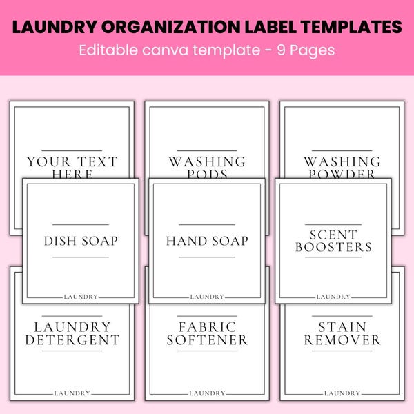 Laundry Labels - Etsy
