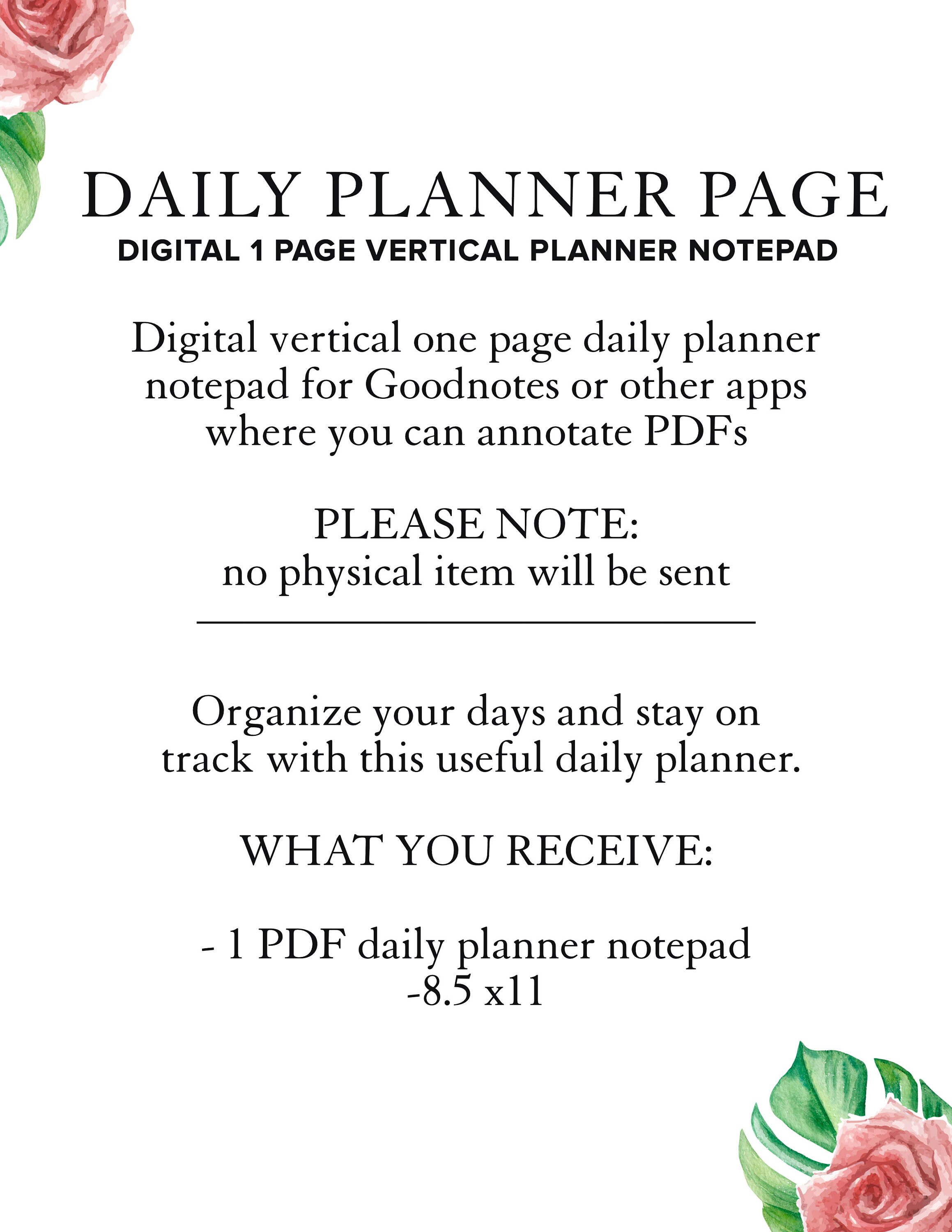 Daily Task List, to Do List Printable OR Digital to Help Stay Organized ...