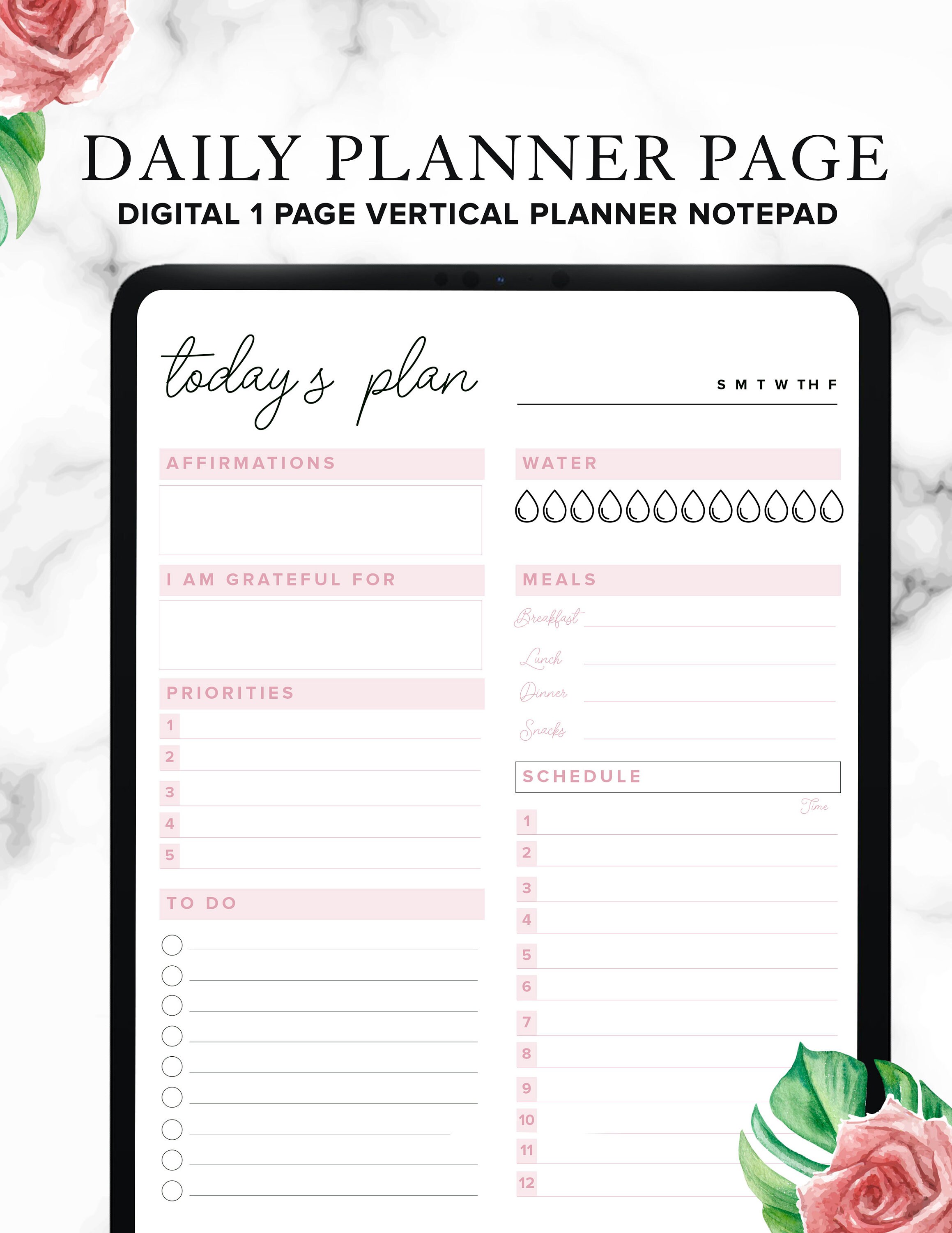 Daily Task List, to Do List Printable OR Digital to Help Stay Organized ...