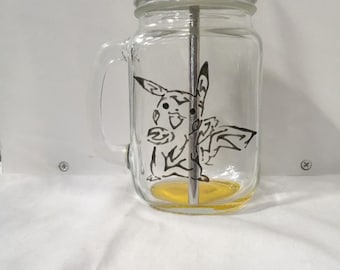 Pikachu Mason Jar