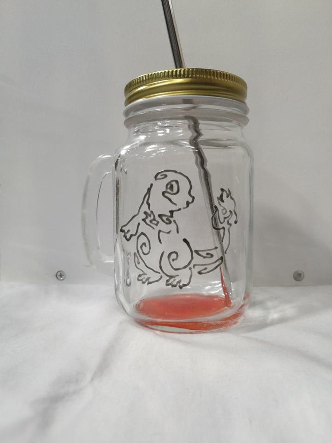 Fire Type Starter Mason Jar Etsy