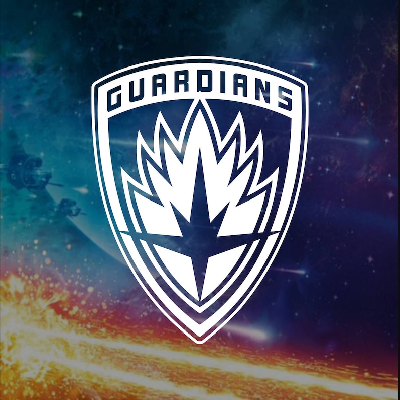 Guardians of the Galaxy vinyl decal / Guardians of the Galaxy 2 Logo / Sticker for car, iphone, laptop decal image 1