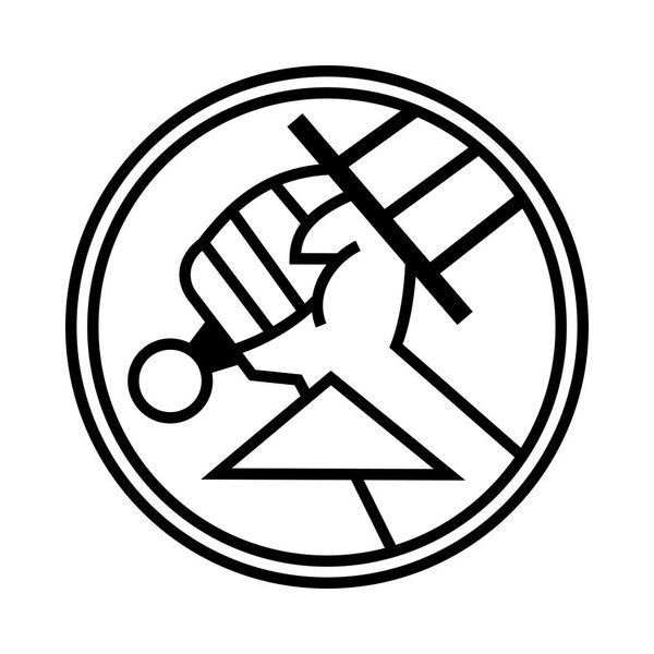 Hellboy BPRD insignia, vinyl sticker decal for windows, car, truck, laptops, macbooks, tablet, phones, cups, mugs etc.