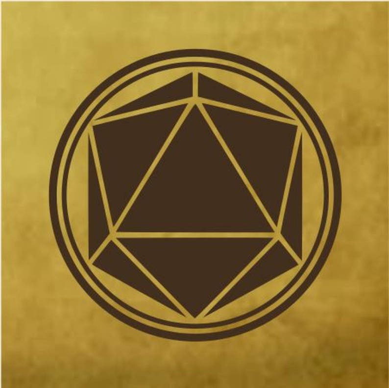 D20 Dice Minimalist Decal Sticker Decal for Windows Cars - Etsy