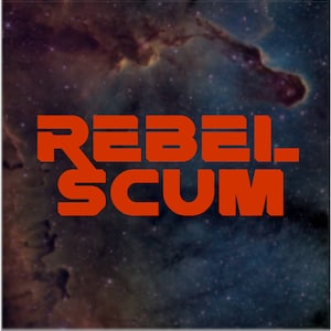 rebel scum decal / rebel alliance Star Wars sticker / Star Wars fan art / the resistance, for hard surfaces laptop, car bumper, windows, mug